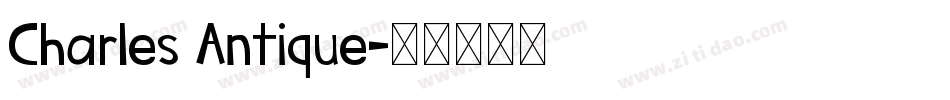 Charles Antique字体转换
